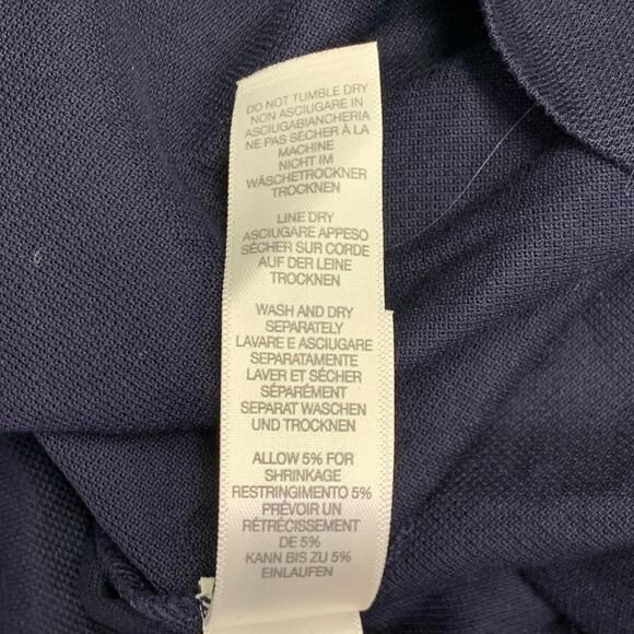 PAUL SMITH Size L Navy Multi Color Contrast Trim Cotton Short Sleeve Polo - Picture 9 of 9